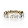 Michael M CROWN 18K White Gold Pear Shape Eternity Wedding Band B329