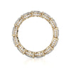 Michael M CROWN 18K White Gold Pear Shape Eternity Wedding Band B329