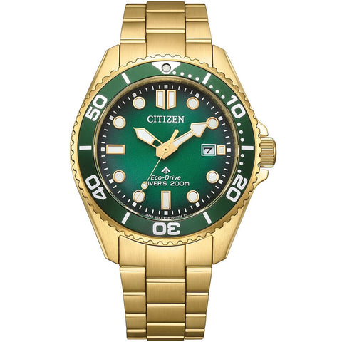Citizen Promaster Eco-Drive Diver Green Dial Men's Watch BN0262-59W