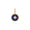 Gabriel 14K Yellow Gold Diamond and Lapis Bujukan Medallion Pendant PT6645Y45LP