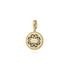 Gabriel 14K Yellow Gold Diamond and Lapis Bujukan Medallion Pendant PT6645Y45LP