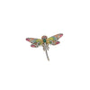 Estate Vintage Diamond & Gemstone Dragonfly Brooch