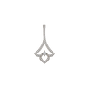 18K White Gold Diamond Pendant Necklace