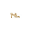 Estate 14K Yellow and White Gold Diamond Retro High Heel Shoe Brooch