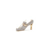 Estate 14K Yellow and White Gold Diamond Retro High Heel Shoe Brooch