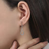 Gabriel 14K White Gold Contoured Pear Shaped Diamond Drop Earrings EG13195W45JJ