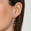 Gabriel 14K Yellow Gold Prong Set 40mm Round Classic Diamond Hoop Earrings EG13673Y45JJ