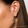 Gabriel 14K Yellow Gold Prong Set 40mm Round Classic Diamond Hoop Earrings EG13673Y45JJ
