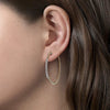 Gabriel 14K Yellow Gold 40mm Bujukan Diamond Classic Hoop Earrings EG13970Y45JJ