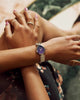 Citizen L Rainell Purple Dial Stainless Steel Ladies Watch EM1200-55X
