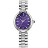 Citizen L Rainell Purple Dial Stainless Steel Ladies Watch EM1200-55X