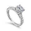 Gabriel 14K White Gold Round Diamond Engagement Ring ER12293R6W44JJ