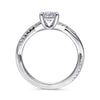 Gabriel & Co. Campana 14K White Gold Oval Diamond Engagement Ring ER14922OB4W44JJ