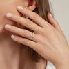 Gabriel & Co. Campana 14K White Gold Oval Diamond Engagement Ring ER14922OB4W44JJ