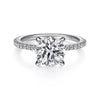 Gabriel 14K White Gold Round Diamond Engagement Ring ER14987R8W44JJ