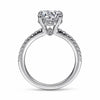 Gabriel 14K White Gold Round Diamond Engagement Ring ER14987R8W44JJ