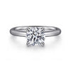 Gabriel 14K White Gold Round Solitaire Engagement Ring ER15619R6W4JJJ