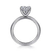 Gabriel 14K White Gold Round Solitaire Engagement Ring ER15619R6W4JJJ