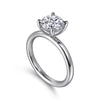 Gabriel 14K White Gold Round Solitaire Engagement Ring ER15619R6W4JJJ