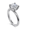 Gabriel 14K White Gold Round Solitaire Engagement Ring ER15619R8W4JJJ