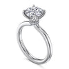 Gabriel 14K White Gold Round Solitaire Diamond Engagement Ring ER15802R8W44JJ