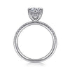 Gabriel 14K White Gold Round Diamond Engagement Ring ER16058R4W44JJ