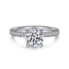 Gabriel 14K White Gold Round Diamond Engagement Ring ER16058R6W44JJ