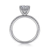 Gabriel 14K White Gold Round Diamond Engagement Ring ER16058R6W44JJ