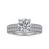 Gabriel 14K White Gold Round Diamond Engagement Ring ER16058R6W44JJ