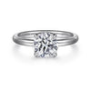 Gabriel 14K White Gold Round Diamond Engagement Ring ER16138R6W44JJ