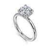 Gabriel 14K White Gold Round Diamond Engagement Ring ER16138R6W44JJ