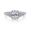 Gabriel & Co. Cami 14K White Gold Oval Diamond Engagement Ring ER16202O6W43JJ