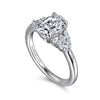 Gabriel & Co. Cami 14K White Gold Oval Diamond Engagement Ring ER16202O6W43JJ