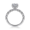 Gabriel 14K White Gold Round Diamond Engagement Ring ER16233R6W44JJ