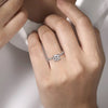 Gabriel 14K White Gold Round Diamond Engagement Ring ER16233R6W44JJ