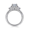 Gabriel & Co. Dani 14K White Gold Oval Diamond Engagement Ring ER16244O6W44JJ