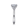Gabriel & Co. Dani 14K White Gold Oval Diamond Engagement Ring ER16244O6W44JJ