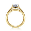 Gabriel & Co. Dennise 14K Yellow Gold Wide Band Round Diamond Engagement Ring ER16328R6Y44JJ