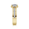 Gabriel & Co. Dennise 14K Yellow Gold Wide Band Round Diamond Engagement Ring ER16328R6Y44JJ