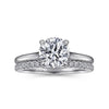 Gabriel 14K White Gold Round Diamond Engagement Ring ER16339R6W44JJ