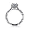 Gabriel 14K White Gold Round Halo Diamond Engagement Ring ER16340R6W44JJ