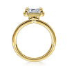 Gabriel & Co. Linen 14K Yellow Gold Emerald Cut Diamond Engagement Ring ER16483E6Y4JJJ