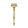 Gabriel & Co. Linen 14K Yellow Gold Emerald Cut Diamond Engagement Ring ER16483E6Y4JJJ