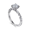 Gabriel & Co. Perry 14K White Gold Round Diamond Engagement Ring ER16497R4W44JJ