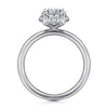 Gabriel & Co. Seattle 14K White Gold Oval Hidden Halo Diamond Engagement Ring ER16565O8W44JJ
