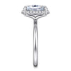 Gabriel & Co. Seattle 14K White Gold Oval Hidden Halo Diamond Engagement Ring ER16565O8W44JJ