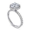 Gabriel & Co. 14K White Gold 1/2 Way Round Diamond Engagement Ring ER16568R12W44JJ