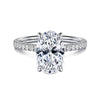 Gabriel & Co. 14K White Gold Oval Diamond Engagement Ring ER16570O10W44JJ