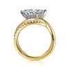 Gabriel & Co. Slate 14K White-Yellow Gold Bypass Marquise Shape Diamond Engagement Ring ER16643M8M44JJ