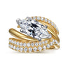 Gabriel & Co. Slate 14K White-Yellow Gold Bypass Marquise Shape Diamond Engagement Ring ER16643M8M44JJ